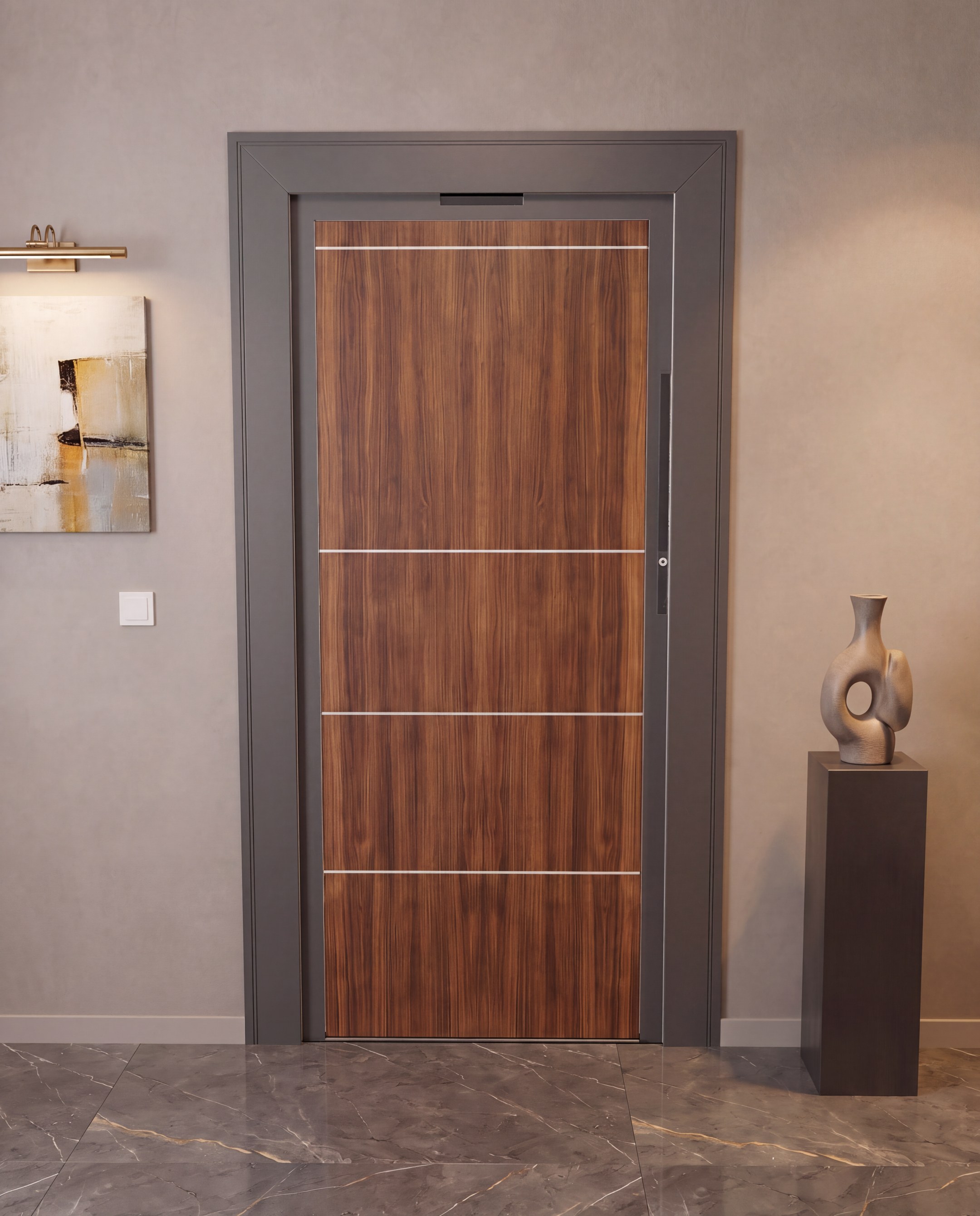 Porta DALTU in finitura rovere affumicato